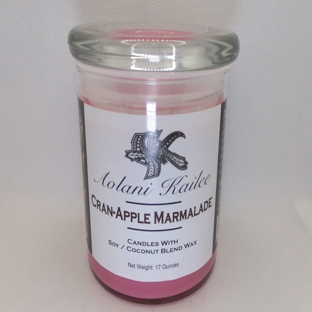 Cranberry Apple Marmalade 3 Wick Premium Handmade Soy - Coconut Blended Candle ( 17 Oz. )