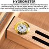 HongLianRiven Cigar Box Humidor Glass Top Cigar Humidor, Humidifier Storage Box for 50-80 Cigars Case for Moisture Control view 3