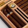 HongLianRiven Cigar Box Humidor Glass Top Cigar Humidor, Humidifier Storage Box for 50-80 Cigars Case for Moisture Control view 4