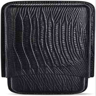 HongLianRiven Cigar Box Humidor Leather Cigar Case Holder 3 Tube Travel Cigar Humidor Box Portable Cigar Accessories Cigar Cutter (Color : Black)