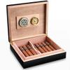 HongLianRiven Cigar Box Humidor Cigar Humidor Case with Hygrometer Humidifier, Cedar Lined Cigar Box Travel Cigar Storage Box (Color : B) view 2