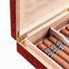 HongLianRiven Cigar Box Humidor Cigar Humidor Case with Hygrometer Humidifier, Cedar Lined Cigar Box Travel Cigar Storage Box (Color : B) view 3