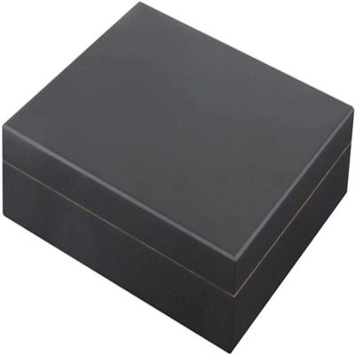HongLianRiven Cigar Box Humidor Cigar Humidors, Cedar Wood Lined Cigar Humidor Humidifier Travel Case Box Cigar Holder Storage Box (Color : Black)