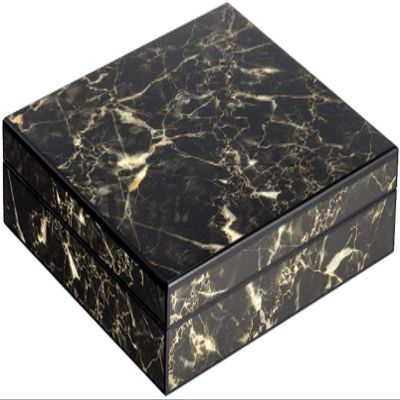 HongLianRiven Cigar Box Humidor Humidor Cigar,Travel Case Outdoor Portable Lightweight Box Multifunction Humidor Box (Color : Black)