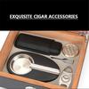HongLianRiven Cigar Box Humidor Cigar Humidor, Storage Box Case with Hygrometer, Humidifier, Cigar Case, Ashtray, Cigar Cutter and Dropper (Color : Black) view 4