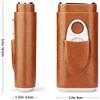 Cigar Box Humidor Cigar Humidors, Portable Humidor with Cigar Holster and Cigar Cutter Hardware with Cigar Cutter view 2
