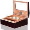 HongLianRiven Cigar Box Humidor Cigar Humidor Box Cigar Case Humidifier Hygrometer Cigar Cutter Glass Humidors view 2