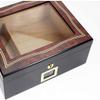 HongLianRiven Cigar Box Humidor Cigar Humidor Cedar Wood Humidor Cigar Humidor Cedar Transparent Window view 2