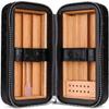 HongLianRiven Cigar Box Humidor Humidor Cigar Travel Case Leather Tube Holder Cigar Accessories Humidifier (Color : Black) view 3