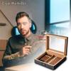 HongLianRiven Cigar Box Humidor Cigar Humidor, Cigar Box Storage Box with Humidifier and Digital Hygrometer view 2