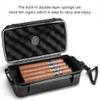 HongLianRiven Cigar Box Humidor Cigar Humidor, Aluminum, Outdoor Travel, with Hygrometer and Multifunctional Humidor (Size : Ten Loaded) view 3