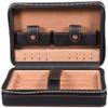 HongLianRiven Cigar Box Humidor Cigar Humidors, Leather Cigar Humidor,Cedar Wood Tray Portable Light Weight Cigar Box view 4