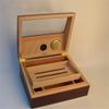 HongLianRiven Cigar Box Humidor Cigar Humidor, Desktop Display Cigar Box Set with Hygrometer and Humidifier, Cigar Case view 2