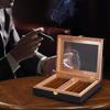 HongLianRiven Cigar Box Humidor Cigar Humidor Box Cigar Case with Humidifier Hygrometer Glass Humidors view 2