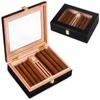 HongLianRiven Cigar Box Humidor Cigar Humidor Box Cigar Case with Humidifier Hygrometer Glass Humidors view 3