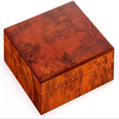 HongLianRiven Cigar Box Humidor Cigar Humidors, High-Grade Marble Pattern Cigar Humidor Portable Exquisite Constant (Color : Brown)