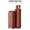 Cigar Box Humidor Cigar Humidors, Portable Cigar Moisturizing Cover Cow Leather Ostrich Skin Cigar Holster Can Store Cigars view 4