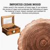 HongLianRiven Cigar Box Humidor Cigar Humidor, Storage Box with Hygrometer, Humidifier and Security Lock, Layered Design view 3