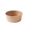 GREENBOX Kraft Cardboard Bowls, 650 ml, Pack of 50 Compostable Soup Bowls Made of Kraft Cardboard, Salad Bowl with PLA Inner Coating, to-Go Tableware Without Plastic, Cardboard Bowls, Brown, Round view 2