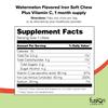 Fusion Lifestyle Iron Supplement for Women and Men, Watermelon Flavored Iron Soft Chew Plus Vitamin C for Iron Deficiency and Anemia, 1 Month Supply, 30 Count view 2