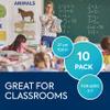 BouncyBand Wiggle Seat, Blue, 10-Pack  Small 10.75 D x 2.5 H Wobble Cushion for Kids Aged 3-7  Sensory Tool Promotes Active Learning & Improves Productivity  Includes Pump for Easy-Inflation view 2