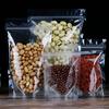 100 Pack Clear Zipper Stand Up Pouch Bag, Dry Fruit Food Packaging Bag, Moisture-Proof Transparent Sealing Bag Resealable Ziplock Snack Food Tea Pouches (5.51" x 7.87") view 1
