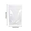 100 Pack Clear Zipper Stand Up Pouch Bag, Dry Fruit Food Packaging Bag, Moisture-Proof Transparent Sealing Bag Resealable Ziplock Snack Food Tea Pouches (5.51" x 7.87") view 2