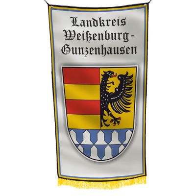 Landkreis Weissenburg-Gunzenhause Germany 3x5 feet Flag Banner Vivid Color Double Stitched Brass Grommets (Weissenburg-Gunzenhause)