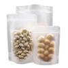50 Pack Matte Frosted Clear Zipper Food Bags, Stand Up Pouch Bag Resealable Stand Up Candy Bags, Snack Food Tea Packing Dried Fruit Pouches (3.94" x 5.91") view 1