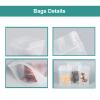 50 Pack Matte Frosted Clear Zipper Food Bags, Stand Up Pouch Bag Resealable Stand Up Candy Bags, Snack Food Tea Packing Dried Fruit Pouches (3.94" x 5.91") view 3