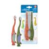 Dr. Brown's Baby and Toddler Toothbrush, Green and Orange Dinosaur 2-Pack, 1-4 Years view 1