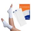 NanoSocks Compression Socks for Women & Men (1 Pair) - BEST Ankle Brace Support Sleeve for Neuropathy, Plantar Fasciitis, Diabetic Foot Nerve Pain Relief - Toeless (Large, White) view 1