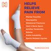 NanoSocks Compression Socks for Women & Men (1 Pair) - BEST Ankle Brace Support Sleeve for Neuropathy, Plantar Fasciitis, Diabetic Foot Nerve Pain Relief - Toeless (Large, White) view 4