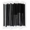 Jumbo Black Milkshake Straws Extra Wide Individually Wrapped 100 Pack, Smoothie 0.47" BPA Free, Disposable Fat Boba Tea Straw, Extra Thick Restaurant Quality - by DuraHome view 1