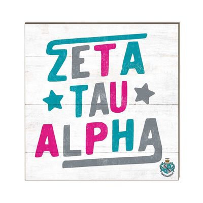 KH Sports Fan Greek-Zeta Tau Alpha 10x10 Retro Greek Sign.