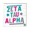 KH Sports Fan Greek-Zeta Tau Alpha 10x10 Retro Greek Sign. view 1