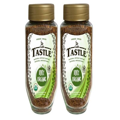 Cafe Tastl 100% Organic Instant Coffee, 2 jars of 7.14 oz (14.28 Oz)