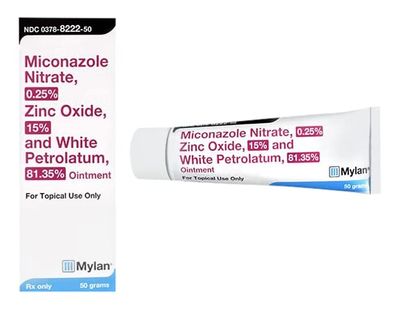 Mylan MICONAZOLE - ZINC - PETROLATUM 0.25 % - 15 % - 81.35 % OINTMENT (Tube, 50 Gram)