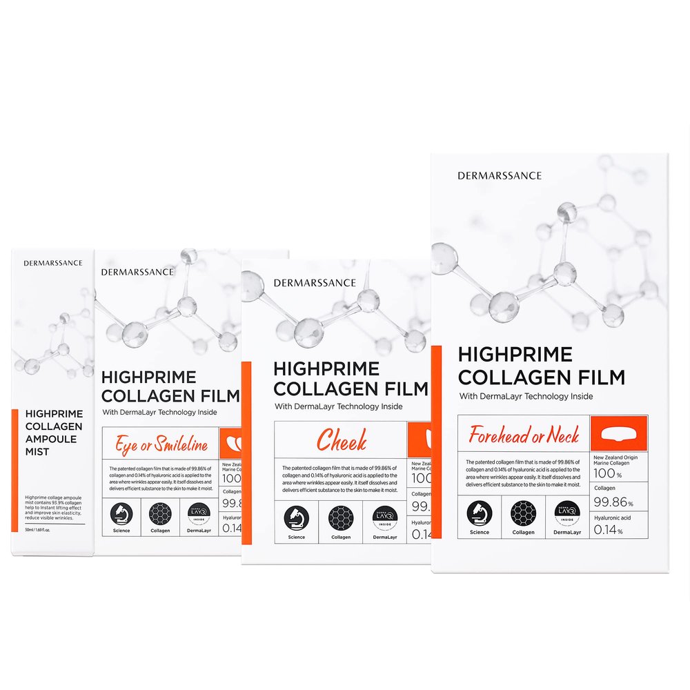 DERMARSSANCE Highprime Collagen Film & Mist Kit - Full Set for 5 Sessions