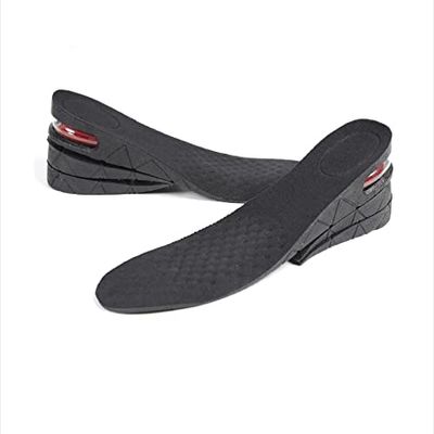 1Pairs Height Increase Insole, Breathable Memory Foam Full Length Height Increase Insole, Invisible Inner Insole for Unisex Men Women Comfortable Breathable Replacement Insoles4 Layer