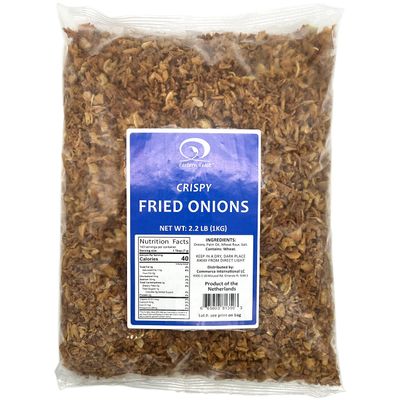 EF - Fried Onions, Product of Holland, 2.2 Lb (1Kg)