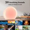 Meditation White Noise Sound Machine with 30 Soothing Sounds 12 Colors Night Light 10 Brightness Levels 32-Level Volume Control 4 Timers and Memory Function Sleep Machine for Baby Kids Adults (White) view 2