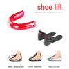 2Pairs Height Increase Insole, Breathable Memory Foam Full Length Height Increase Insole, Invisible Inner Insole for Unisex Men Women Comfortable Breathable Replacement Insoles 2 Layer view 4