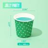 600 Pack 3 oz Paper Cups for Bathroom, Small Mouthwash Cups, Disposable Mini Bathroom Cups, Cold Beverage Drinking Cup for Water Coolers, Party, Home and Office(Dots) view 3