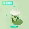 [600 Pack] Paper Cups, 3oz Disposable Bathroom Cups, Mouthwash Cups, Cold Disposable Drinking Cup for Party, Picnic, BBQ, Travel, and Event, Green Floral view 3