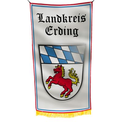 Bayern Landkreis Erding Germany 3x5 feet Flag Banner Vivid Color Double Stitched Brass Grommets