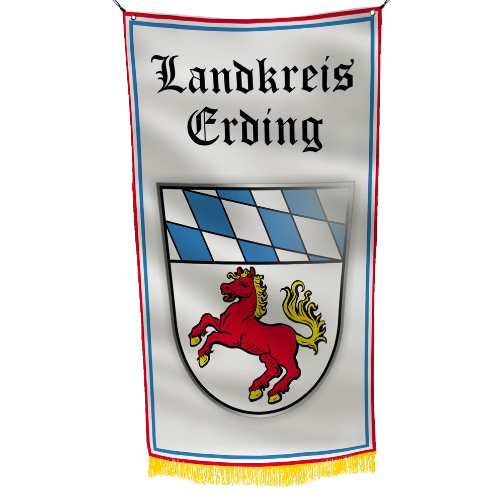 Bayern Landkreis Erding Germany 3x5 feet Flag Banner Vivid Color Double Stitched Brass Grommets