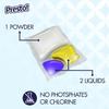 Amazon Brand - Presto! Triple Action Dishwasher Pacs, Lemon Scent, 90 Count view 3
