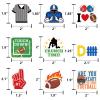 144PCS Football Game Cupcake Toppers Toothpicks - Game Day Sports Party Supplies Cake Picks Decorations Favors view 4