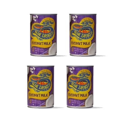 BLUE DRAGON Coconut Milk for Cooking - 400ml (Pack of 4)